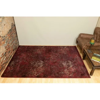 Χαλί Transitional Ροτόντα 160x160 Ezzo Prestige 8032AHH Burgundy