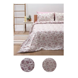 Σεντόνι Σετ Διπλό 200x270 Sunshine Cotton Feelings 929 Pink