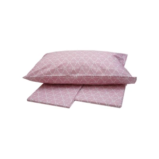Σεντόνια Σετ Υπέρδιπλο 220x250 Sunshine Menta Εμπριμέ 940 Pink