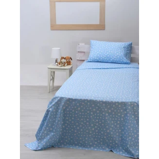 Σεντόνι Σετ Μονό 165x270 Sunshine cotton feelings 22 Blue