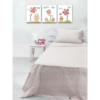 Σεντόνι Σετ Μονό 165x270 Sunshine cotton feelings 22 Grey
