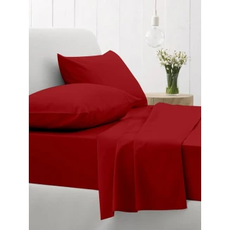 Σεντόνια Σετ Γίγας 260x270 Sunshine Cotton Feelings 113 Red
