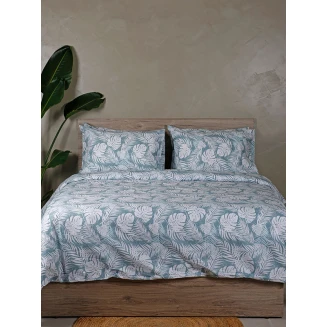Σεντόνια Σετ Διπλά Με Λάστιχο 150x205+30 Sunshine Cotton Feelings 2038 Aqua