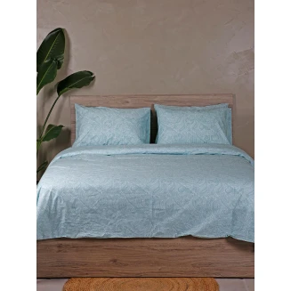 Σεντόνια Σετ Μονά 165x270 Sunshine Cotton Feelings 2040 Aqua