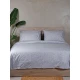 Σετ Σεντόνια Cotton Feelings 2040 Grey Διπλό με λάστιχο (150x205+30)