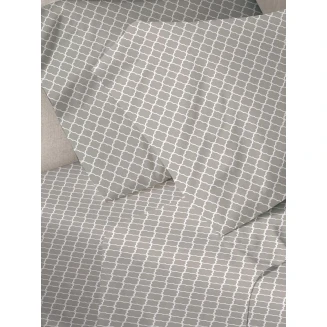 Σεντόνια Σετ Διπλά 200x250 Sunshine Menta Εμπριμέ 530 Grey