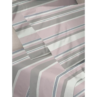 Σεντόνια Σετ Υπέρδιπλα 220x250 Sunshine Menta Εμπριμέ 550 Pink