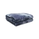 Κουβέρτα βελούδινη Iris Blue Υπέρδιπλη (220χ240)