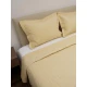 Κουβερλί Σετ Υπέρδιπλο (220x240) Sunshine Percale Κεντητό Yellow