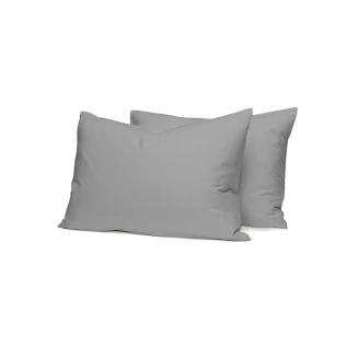 Μαξιλαροθήκες Σετ 50x70 Sunshine Cotton Feelings 107 Dark Grey