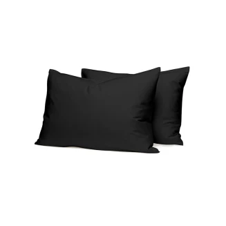 Μαξιλαροθήκες Σετ 50x70 Sunshine Cotton Feelings 111 Black