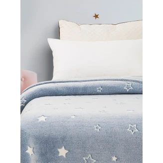 Κουβέρτα Αγκαλιάς 80x90 Sunshine Φωσφοριζέ Stars Blue