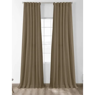 Κουρτίνα Με Τρέσσα 150x280 Sunshine Black Out Mocha