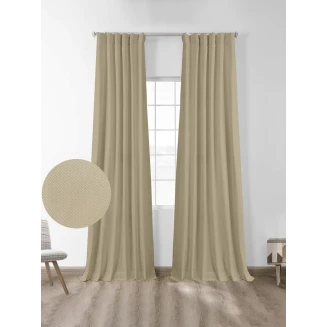 Κουρτίνα Με Τρέσσα 145x280 Μπλακάουτ Sunshine Foresta Beige