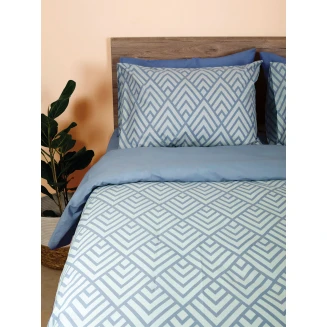 Σετ Σεντόνια Cotton Feelings 2036 Blue King Size (260x270) Sunshine