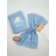 Σετ πετσέτες κεντητές Bear 04 Blue/Blue