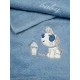 Σετ πετσέτες κεντητές Dog 07 Blue/Blue