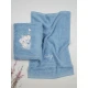 Σετ πετσέτες κεντητές Elephant 03 Blue/Blue