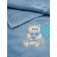 Σετ πετσέτες κεντητές Heart 10 Blue/Blue