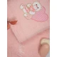Σετ πετσέτες κεντητές Heart 10 Pink/Pink