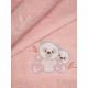 Σετ πετσέτες κεντητές Panda 02 Pink/Pink