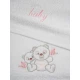 Σετ πετσέτες κεντητές Panda 02 White/Pink