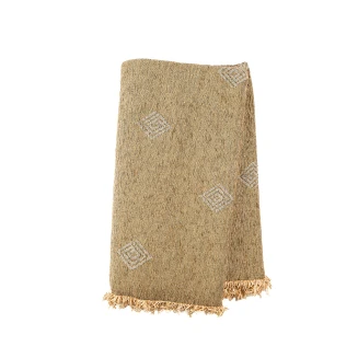 Ριχτάρι Σενίλ Ζακάρ Spira Beige Μονοθέσιο 180x180 Sunshine