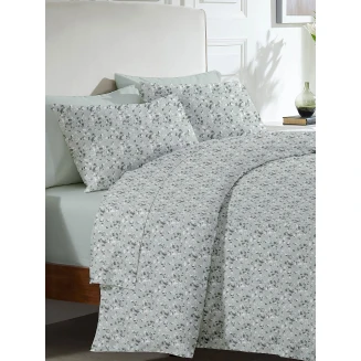 Σετ Σεντόνια Menta Εμπριμέ 320 Aqua Διπλό (200x250) Sunshine