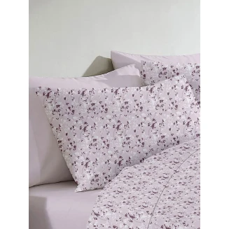 Μαξιλαροθήκη Menta Εμπριμέ 320 Lila 50x70 Sunshine