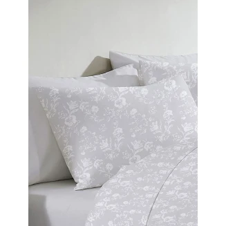 Μαξιλαροθήκη Menta Εμπριμέ 340 Grey 50x70 Sunshine