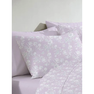 Μαξιλαροθήκη Menta Εμπριμέ 340 Lila 50x70 Sunshine