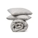 Σετ Σεντόνια Cotton Feelings 2048 Grey Διπλό με λάστιχο (150x205+30)