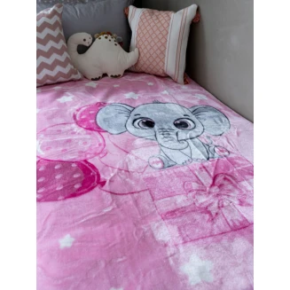 Κουβέρτα Βελουτέ Κούνιας 110x140 Sunshine 1558 Pink