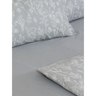 Σετ Σεντόνια Cotton Feelings 2050 Grey Μονό με λάστιχο(105x205+30) Sunshine