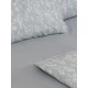 Σετ Σεντόνια Cotton Feelings 2050 Grey Μονό με λάστιχο(105x205+30)