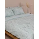 Σετ Σεντόνια Cotton Feelings 2054 Aqua Διπλό (200x270)