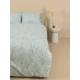 Σετ Σεντόνια Cotton Feelings 2054 Aqua Διπλό με λάστιχο (150x205+30)