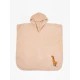 Fluffy Κεντητό Πόντσο Beige one size