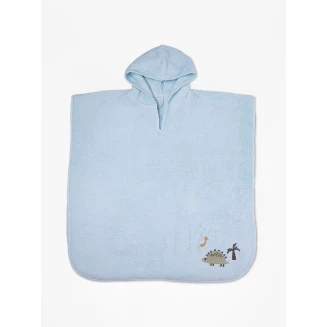 Πόντσο Κεντητό One Size Sunshine Fluffy Light Blue