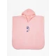 Fluffy Κεντητό Πόντσο Pink one size