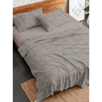 Σετ Σεντόνια Flannel 928 Beige Μονό Με Λάστιχο(105X205+30) Sunshine