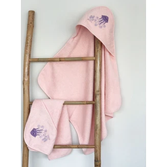 Κάπα Κεντητή 75x75 Sunshine Fluffy Pink