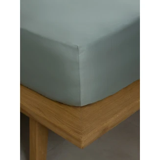 Κατωσέντονο Βαμβακοσατέν Omnia με λάστιχο Aqua Υπέρδιπλο (180x200+40) Sunshine