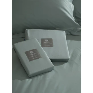 Μαξιλαροθήκες Βαμβακοσατέν Omnia Oxford Aqua 50x70 Sunshine