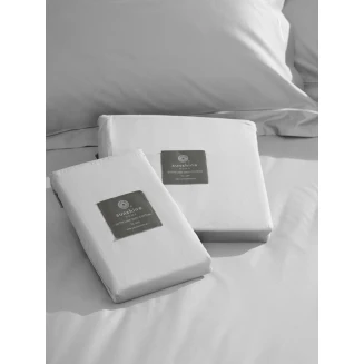 Παπλωματοθήκη Βαμβακοσατέν Omnia White Υπέρδιπλη (220x240) Sunshine