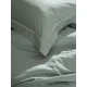 Σετ Σεντόνια Βαμβακοσατέν Omnia μονόχρωμα Aqua King Size (280x300)