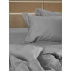 Σετ Σεντόνια Βαμβακοσατέν Omnia μονόχρωμα Grey Υπερδιπλο (255x280)