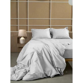 Σετ Σεντόνια Βαμβακοσατέν Omnia Μονόχρωμα White Υπερδιπλο (255X280) Sunshine