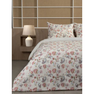 Σετ Σεντόνια Cotton Feelings 2068 Ecru Διπλό Με Λάστιχο (150X205+30) Sunshine