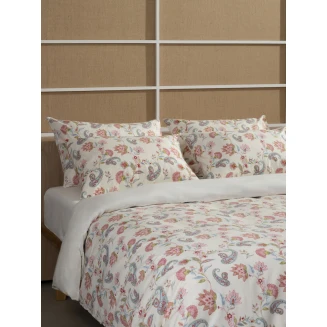 Σετ Σεντόνια Cotton Feelings 2068 Ecru Διπλό Με Λάστιχο (150X205+30) Sunshine